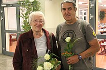 Ein Foto von Frau Dr. Kleinert und Johannes Walter nach ihrer Wahl