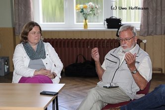 Andrea Lübcke und Felix Doepner im Gespräch Andrea Lübcke und Felix Doepner im Gespräch