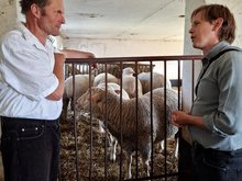 Heiko Knopf zu Besuch beim Schäfer Biermann aus Berge