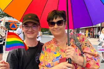 Timon und Julia, CSD 2025, Foto: Grüne HVL