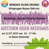 Workshop „Rechte Parolen Kontern", Nauen