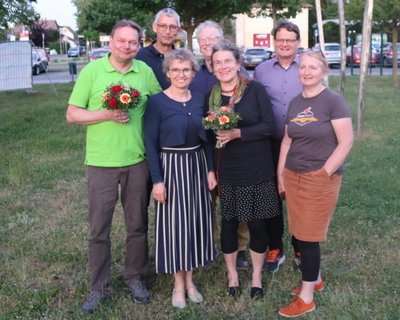 Gruppenbild des neuen Kreisvorstandes im Havelland