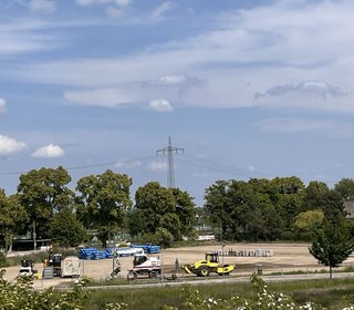 Start der Baustelle Bahnhof Wustermark