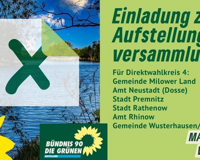 Einladung zur Aufstellungsversammlung