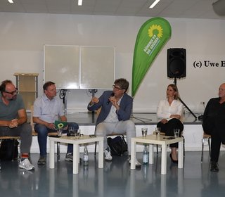 Energiestammtisch mit Philip Hirsemenzel (BAG Energie), Michael Kellner (MdB) und Michael Stober (Unternehmer)