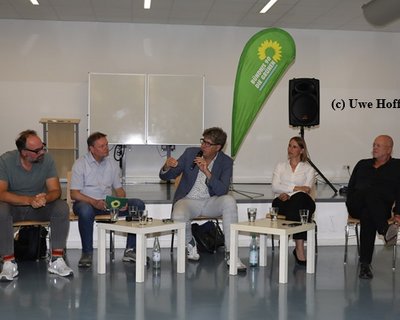 Energiestammtisch mit Philip Hirsemenzel (BAG Energie), Michael Kellner (MdB) und Michael Stober (Unternehmer)