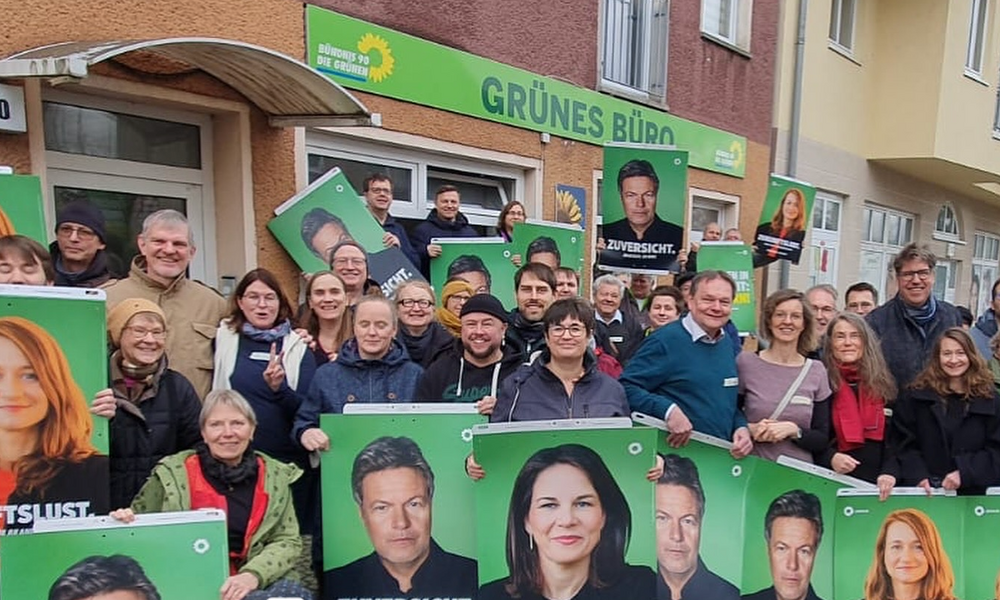 Engagierter Wahlkampf zur Bundestagswahl 2025, Foto: Grüne Havelland