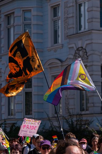 CSD Rahtenow - Fahnen gegen Rechts und für Vielfalt
