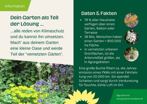 Postkarte, Flyer, Garten, Seite 1