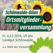 Ortsmitgliederversammlung Schönwalde-Glien