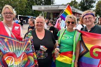 Auch die Gewerkschaft DGB war vertreten, CSD 2025, Foto: Grüne HVL